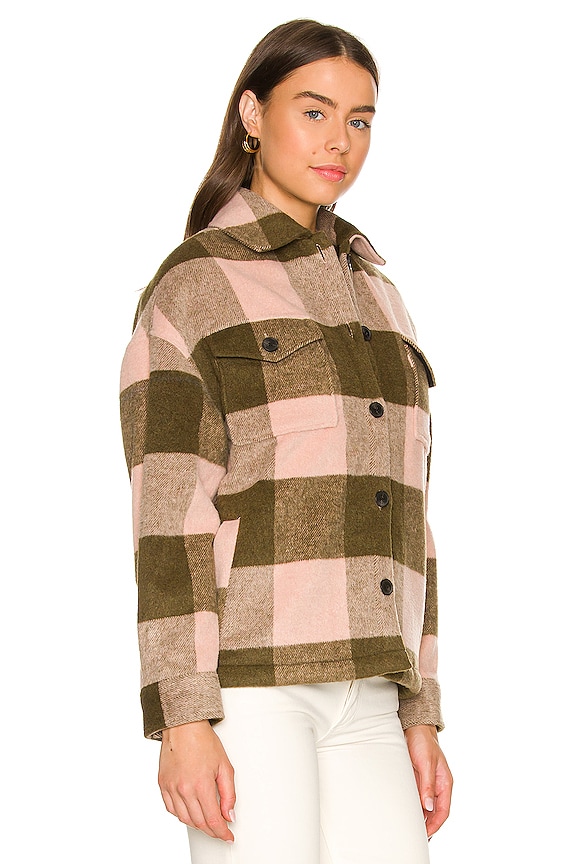 view 2 of 4 Luella Check Jacket in Khaki & Pink