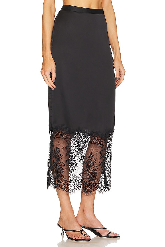 view 2 of 4 FLORA 맥시 스커트 in Black