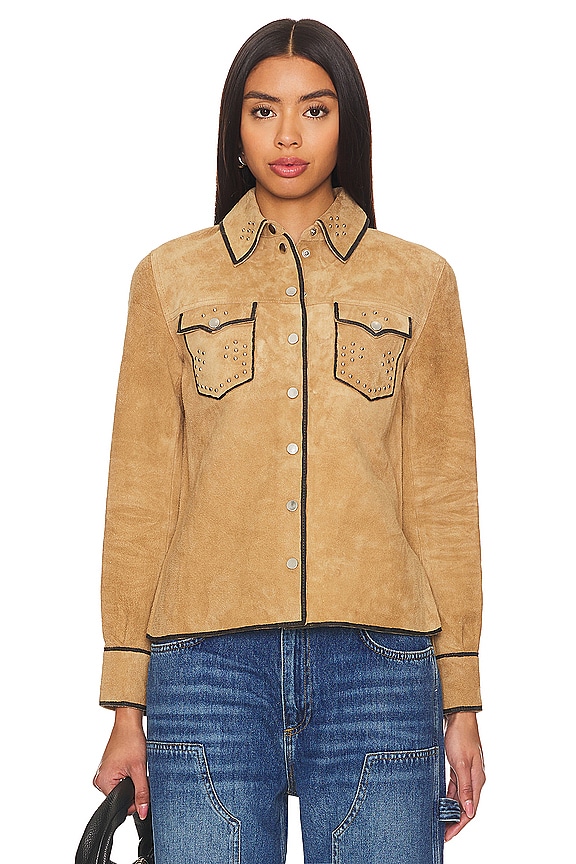 view 2 of 6 CAMISA KARLSON LEA in Tan Brown