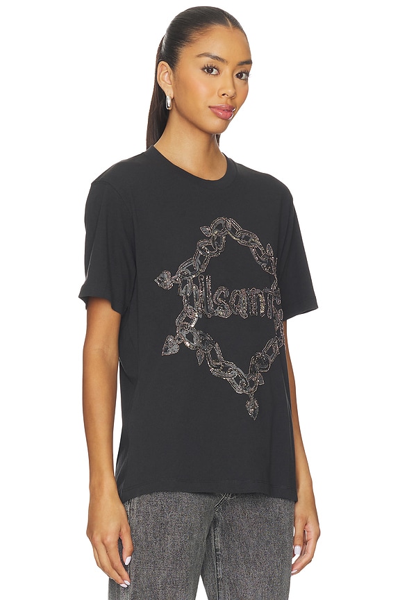 view 2 of 5 Drip Tee in Washed Black