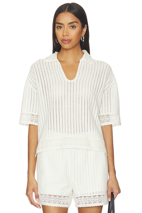 view 1 of 4 Elma Crochet Top in Mallow White