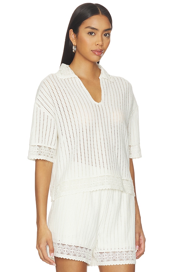 view 2 of 4 Elma Crochet Top in Mallow White