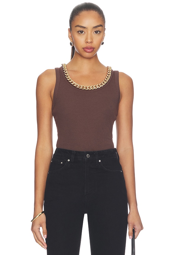view 1 of 5 Lucy Tank Top in Bitter Bown