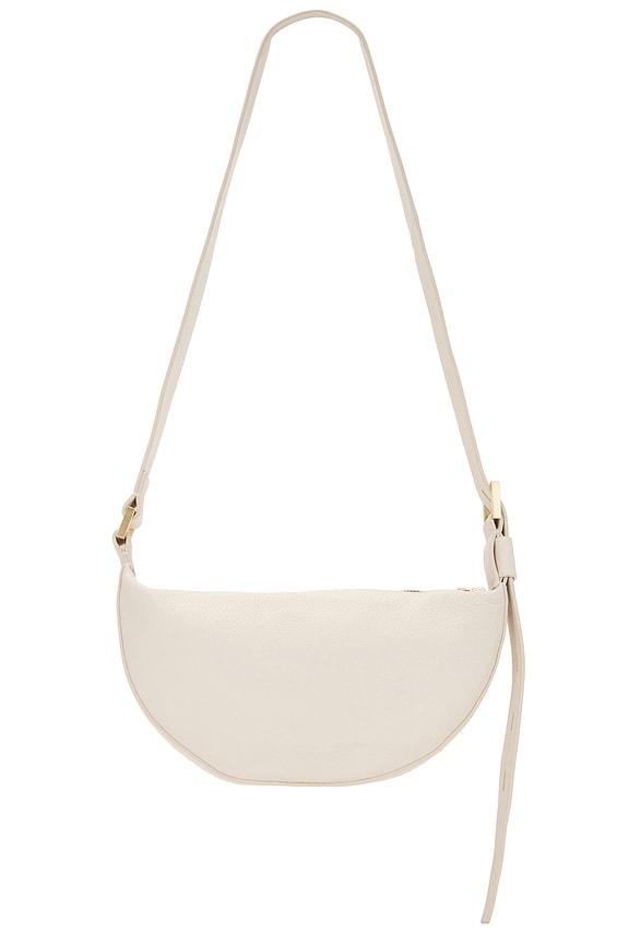view 2 of 4 Half Moon Crossbody in White