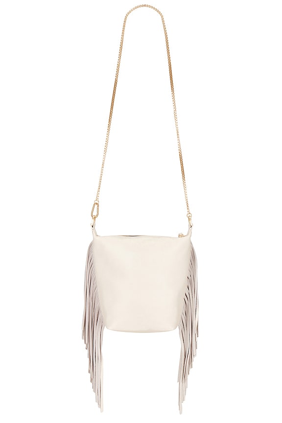 view 2 of 4 Evaline Fringe Crossbody in White