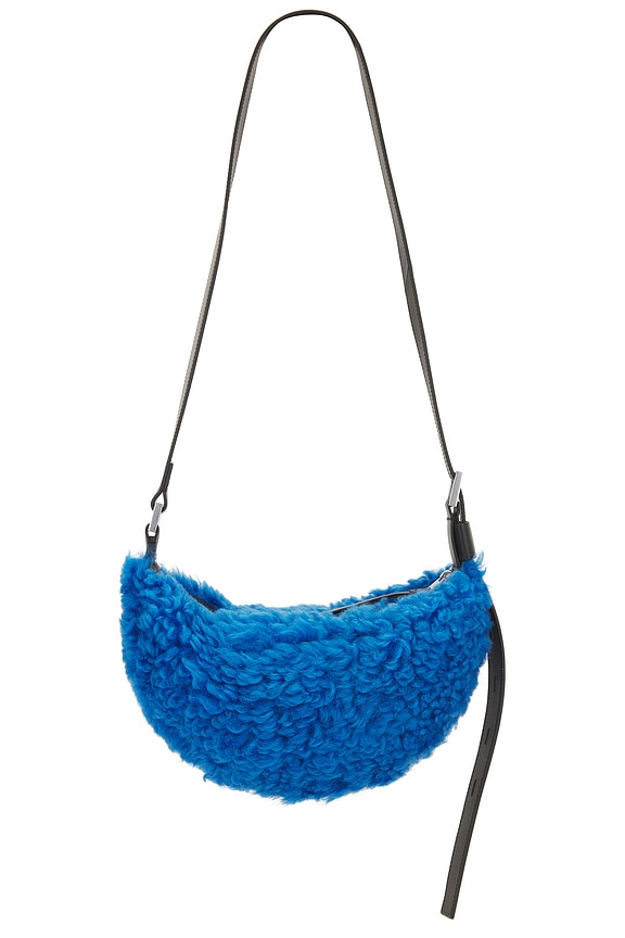 view 2 of 4 Half Moon Shearling Xbody Bag in Sully Blue