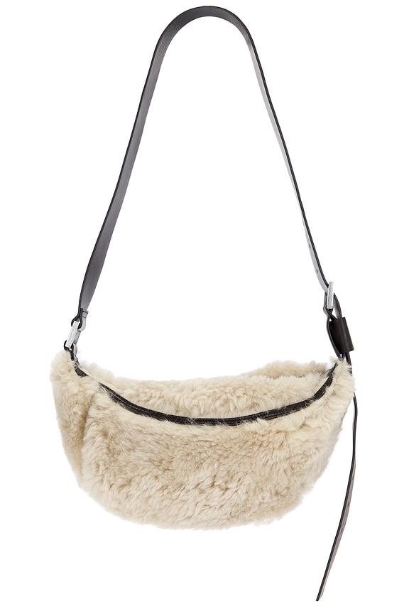 view 2 of 4 Luna Shearling Crossbody in Natural & Black