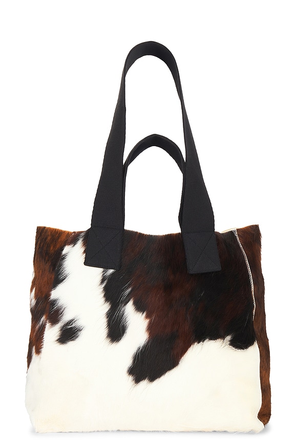 view 1 of 4 Izzy Tote Bag in Cow Print