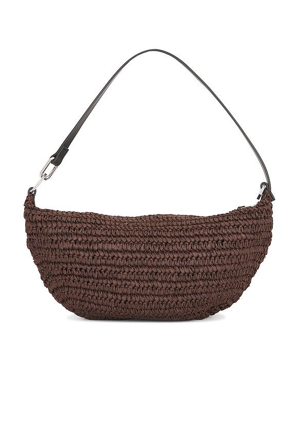 view 2 of 4 Luna Micro Paper Bag in Cognac Brown
