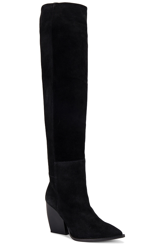 view 2 of 5 ЗАМШЕВЫЕ САПОГИ REINA in Black