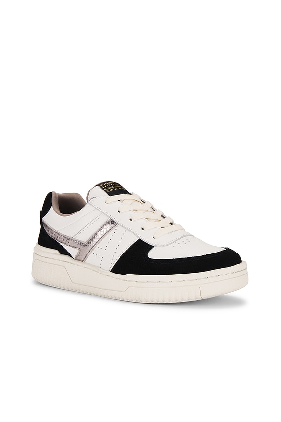 view 2 of 6 Vix Suede Sneaker in White & Black