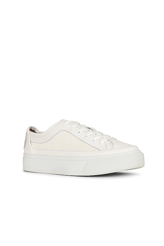 view 2 of 5 Milla Sneaker in White Leather and Suede Mix