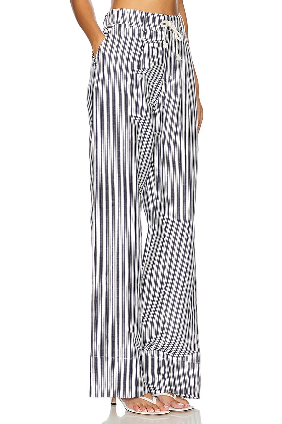 view 2 of 6 Suzette Pants in Blue & White Stripe