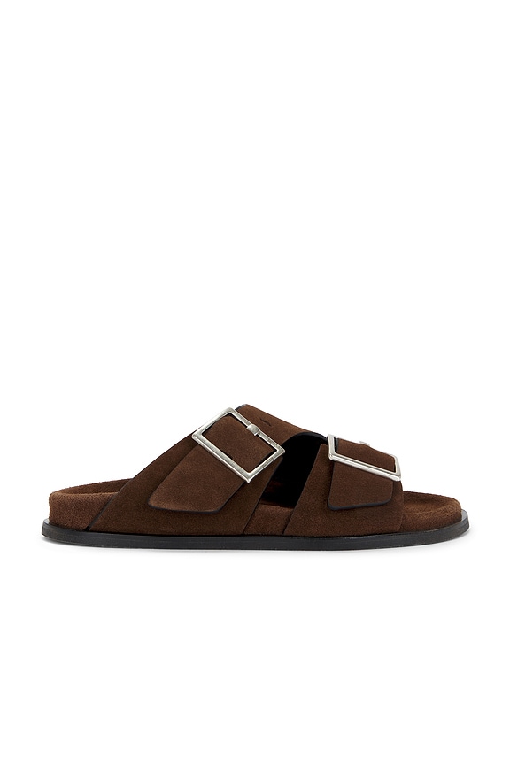 view 1 of 5 SANDALIA ALBA in Suede Brown