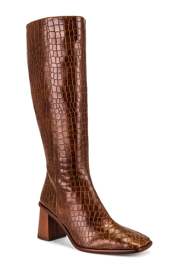 view 2 of 5 East Alli Boot in Croco Brown