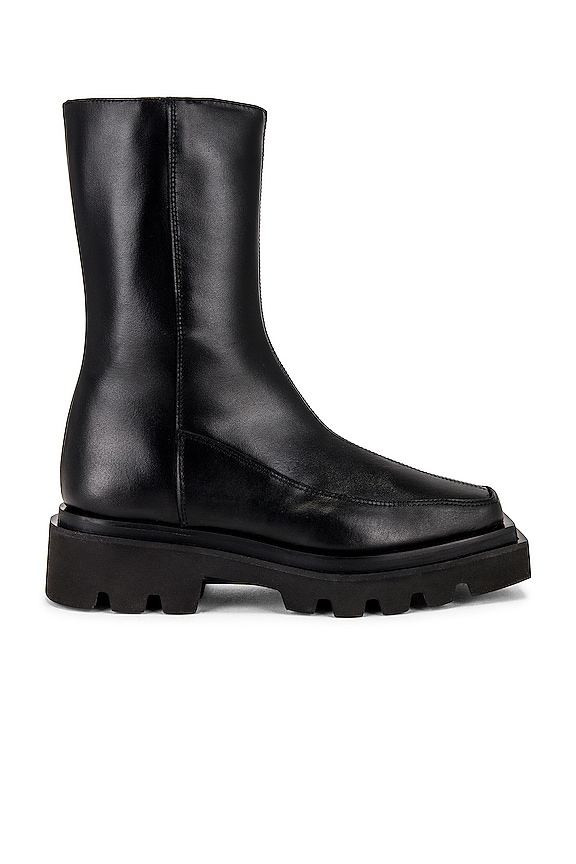 ALOHAS Block Leather Boot in Black | REVOLVE