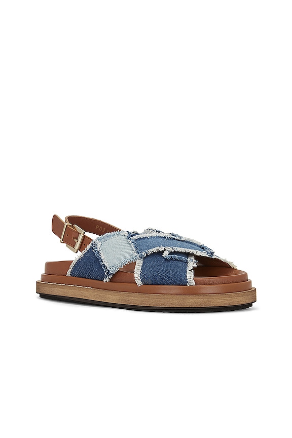 view 2 of 5 САНДАЛИИ MARSHMALLOW PATCHWORK in Denim Blue