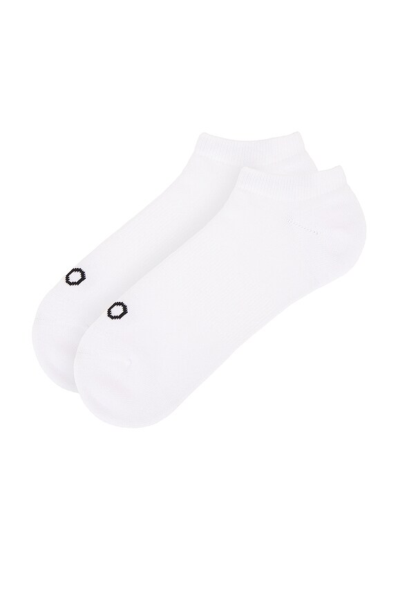 view 2 of 4 Street Sock in White & Black