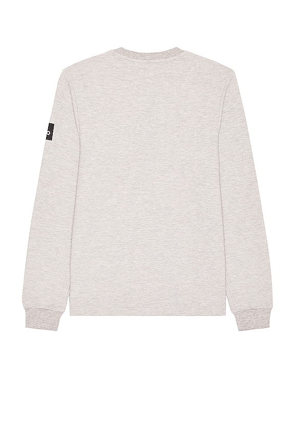 view 2 of 4 Micro Waffle Fast Break Henley in Heather Grey