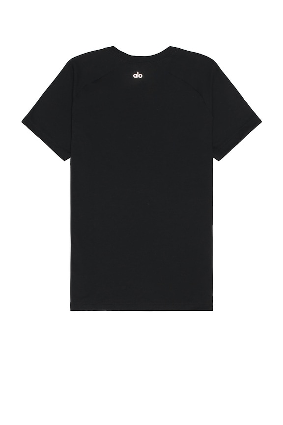 view 2 of 4 The Triumph Crew Neck Tee in Black in Eclipse Blue