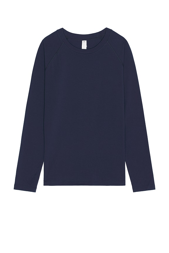 view 1 of 4 Vapor Crewneck Long Sleeve Dry Fit in Navy