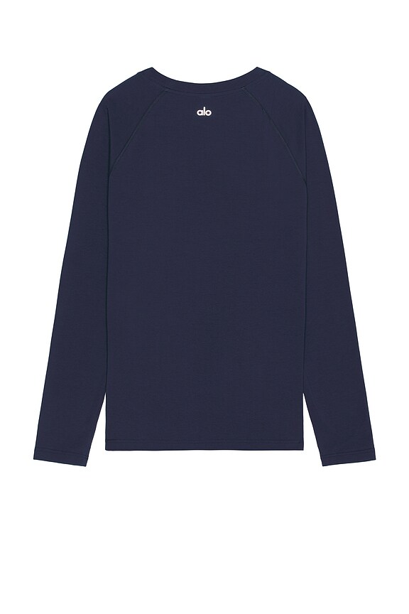 view 2 of 4 Vapor Crewneck Long Sleeve Dry Fit in Navy