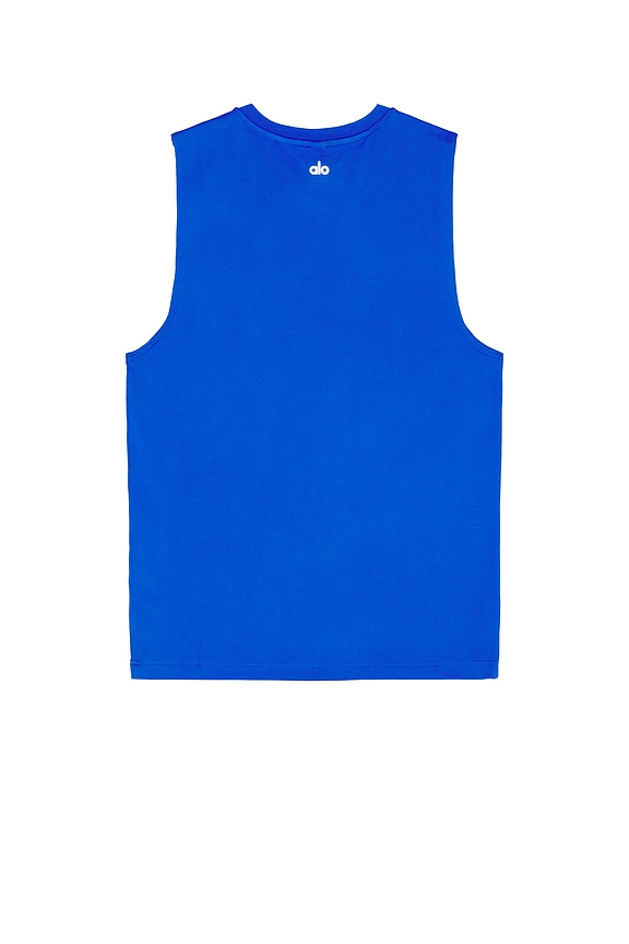 view 2 of 4 Conquer Reform Crewneck Short Sleeve Tank in Marathon Blue