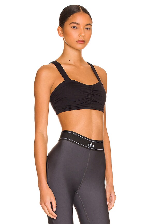 view 2 of 4 Airbrush Cinch Bra in Black