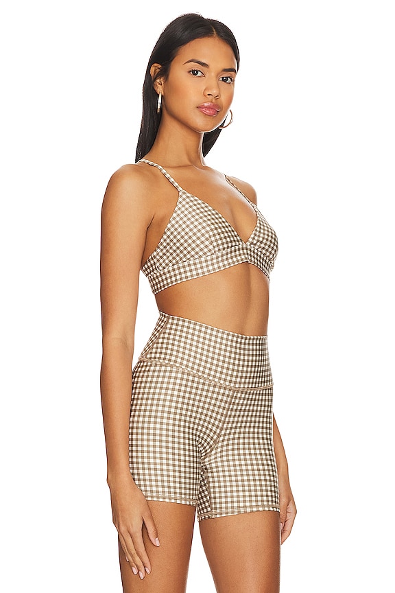view 2 of 5 Airlift Gingham Splendor Bra in Macadamia