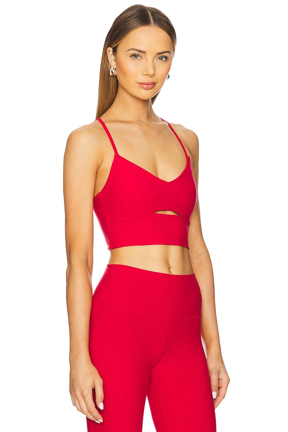 view 2 of 4 Alosoft Highlight Tank Bra in Bold Red
