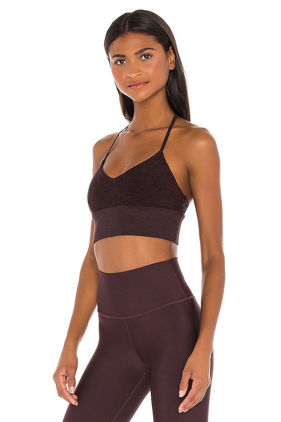 view 2 of 4 Alosoft Lavish Bra in Oxblood Heather