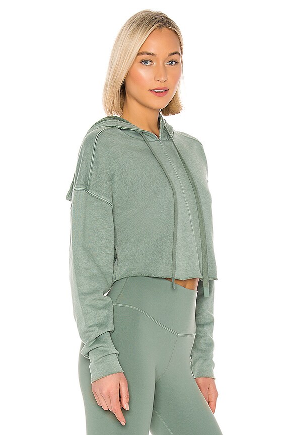 view 2 of 4 Washed Edge Hoodie in Moss