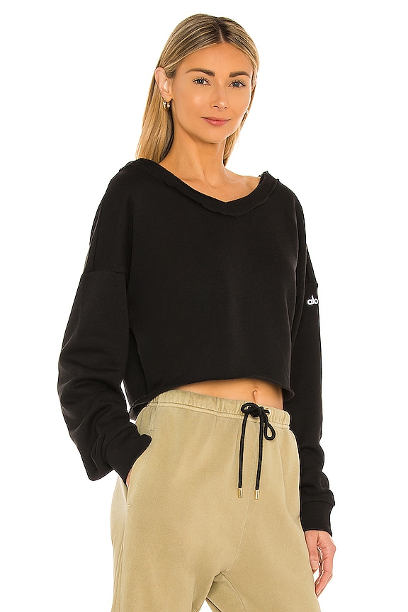 view 2 of 5 Prima Off Shoulder Pullover in Black