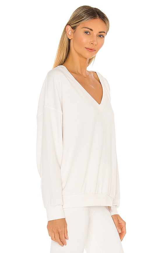 view 2 of 4 Dreamy V Neck Pullover in Ivory