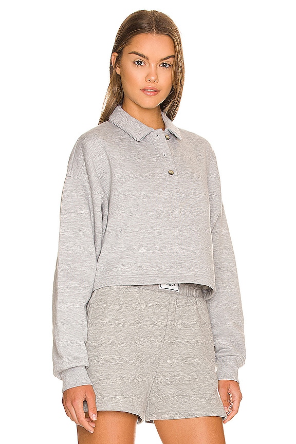 view 2 of 5 JERSEY POLO in Athletic Heather Grey