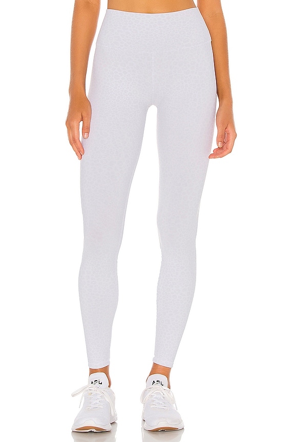 view 1 of 5 High Waist Vapor Leopard Legging in White