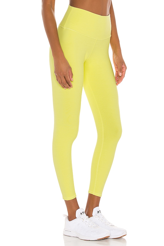 view 2 of 4 7/8 High Waist Airbrush Legging in Shock Yellow