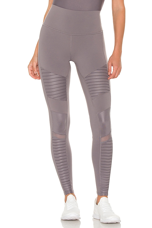 view 1 of 4 High Waist Moto Legging in Purple Dusk