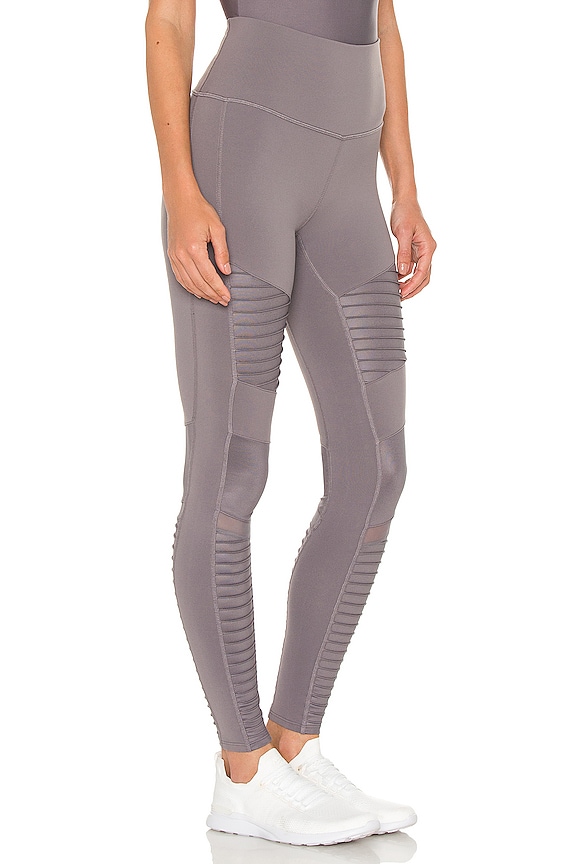 view 2 of 4 High Waist Moto Legging in Purple Dusk