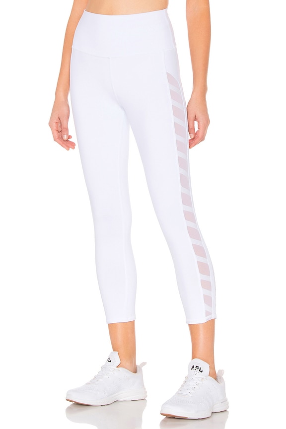 view 1 of 4 Chevron Capri Legging in White