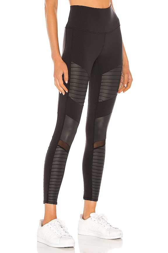view 2 of 4 7/8 High Waist Moto Legging in Black