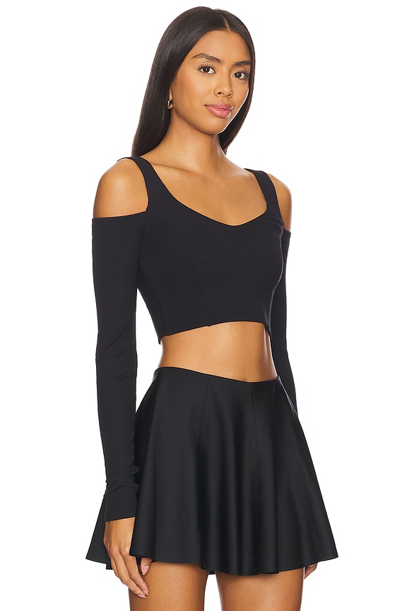 view 2 of 4 MANGA LARGA RECORTADA BUTTERFLY in Black