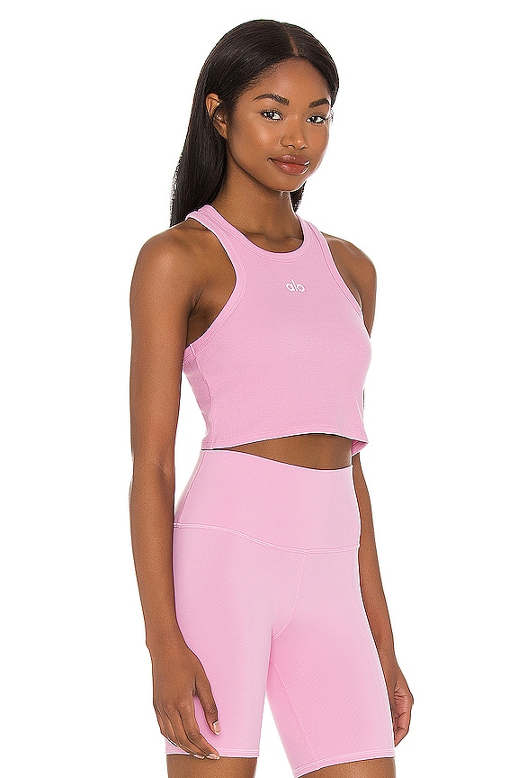 view 2 of 4 Aspire Tank in Parisian Pink & White