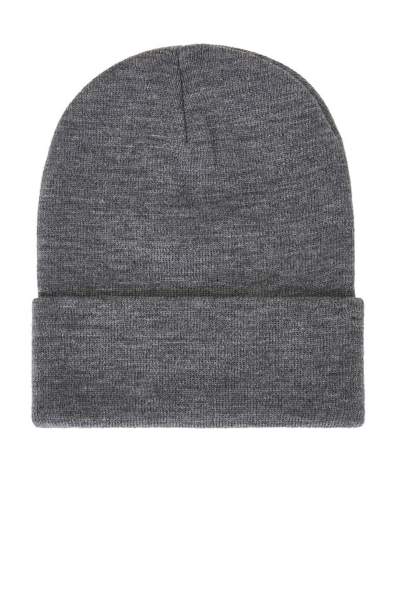 view 2 of 2 Essential Beanie in Medium Charcoal Heather