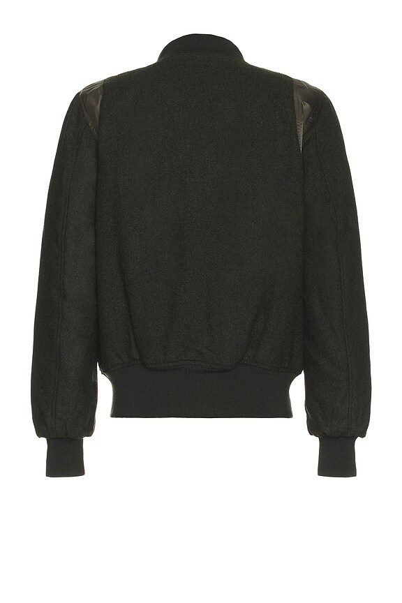 view 2 of 4 Varsity Flight Jacket in OG-107 Green & Heather