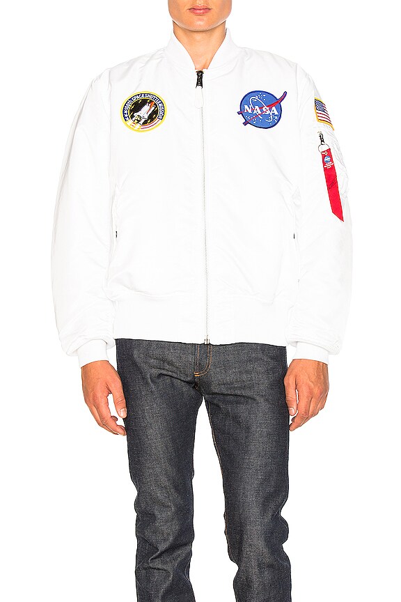 view 2 of 6 MA 1 Nasa Bomber in White