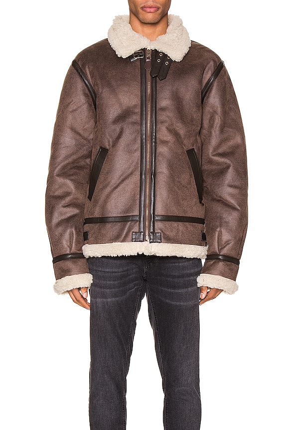 view 2 of 5 CHAQUETA B-3 SHERPA in Deep Brown