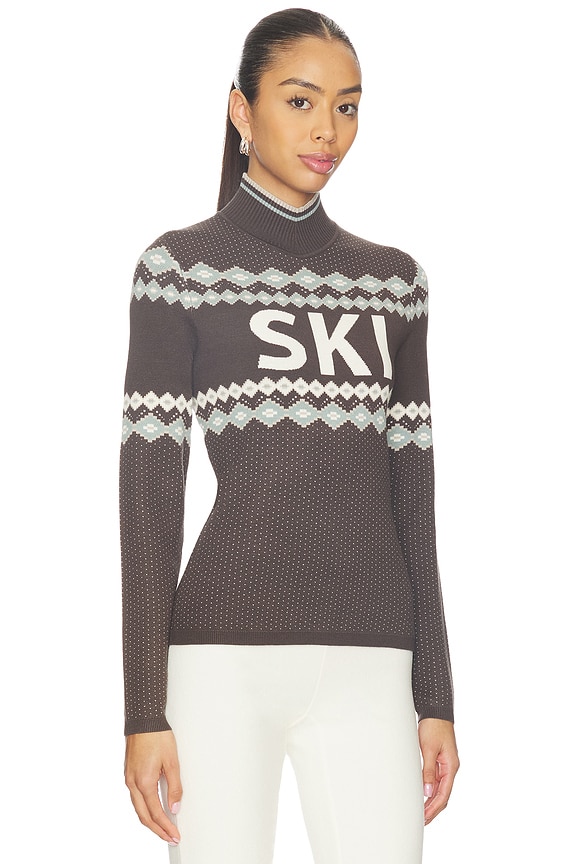 view 2 of 4 Goldie Mock Neck Sweater in Coffee