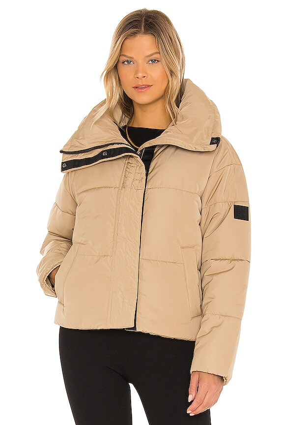 view 2 of 5 Peak Puffer Jacket in Latte