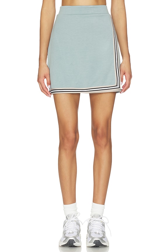 view 1 of 6 JUPE COURTE ELOISE in Silver Blue